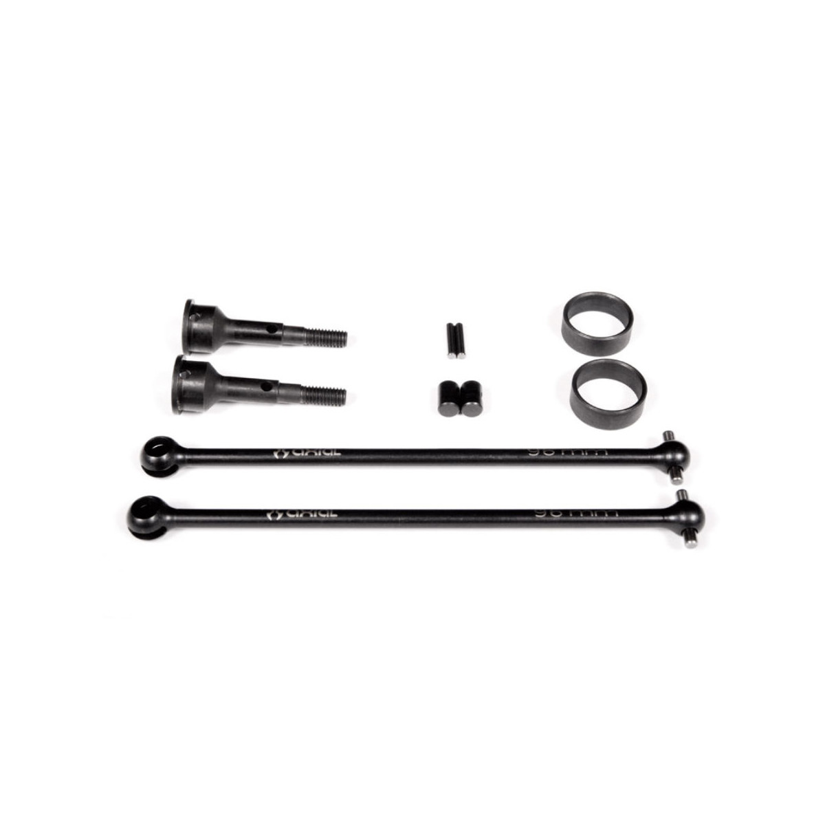 Axial AX30415 Stahl Antriebswellen / CVDs vorne (2) Exo