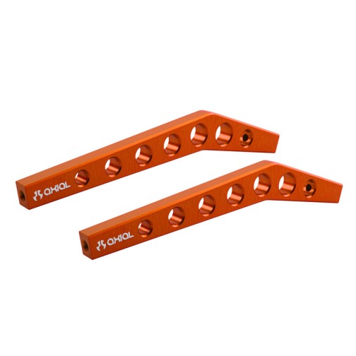 Axial AX30468 Alu Rahmenverbinder für mehr Bodenfreiheit orange (2)