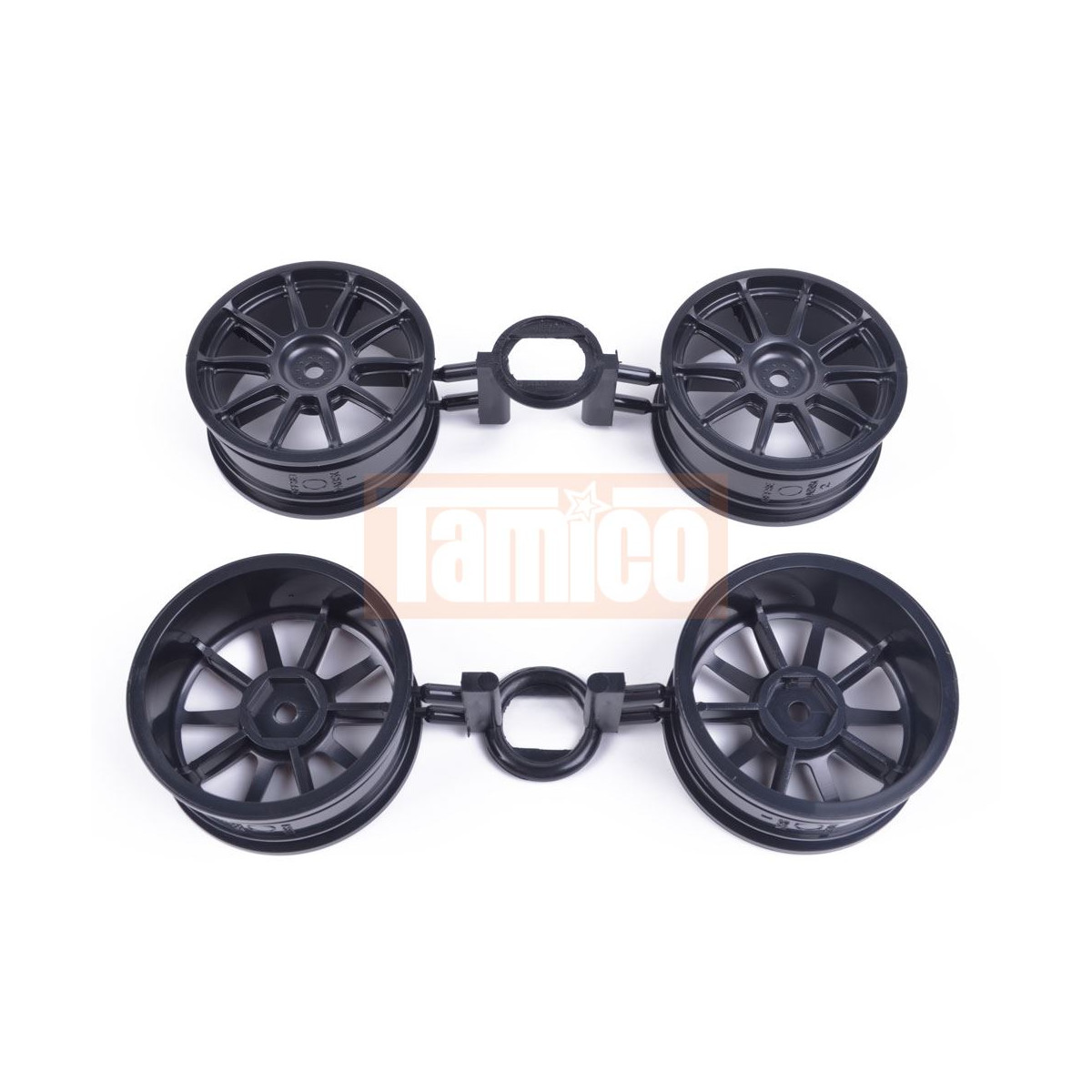 Tamiya 19335728 Felgen (4) Raybrig NSX Concept 24mm schwarz