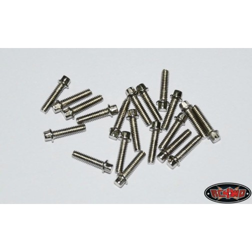 RC4WD Miniature Scale Hex Bolts M2x8mm (20)