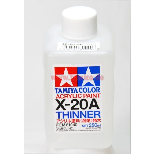 Tamiya Acryl X-20A Verdünner / Acrylic Thinner 250ml