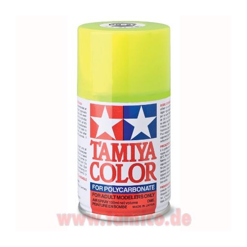 Tamiya Lexan Spray Dose PS-27 Neon Gelb Farbspray