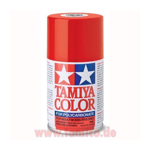 Tamiya Lexan Spray Dose PS-34 F.Rot / Bright Red  Farbspray