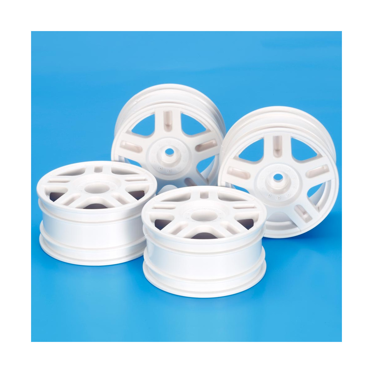 Tamiya #54674 Split 5sp Whl *4 26mm/+2 Whi