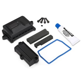 Traxxas 7724 Box, receiver (sealed)/ wire cover/ foam...