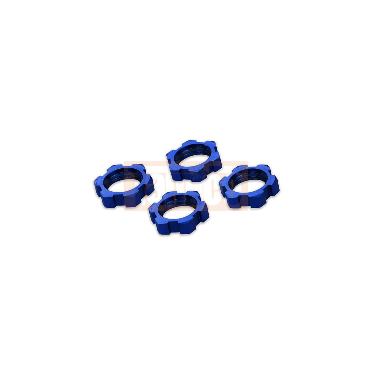 Traxxas 7758 Alu Radmutter 17mm verzahnt blau (4)