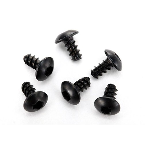 Screws, 2.6x5mm button-head, self-tapping (hex drive) (6)