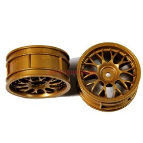Tamiya #50741 Mesh Wheels *2 Gold 26mm/+2