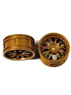 Tamiya #50741 Mesh Wheels *2 Gold 26mm/+2
