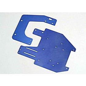Traxxas 4130 Chassis plates, T6 aluminum (front & rear)
