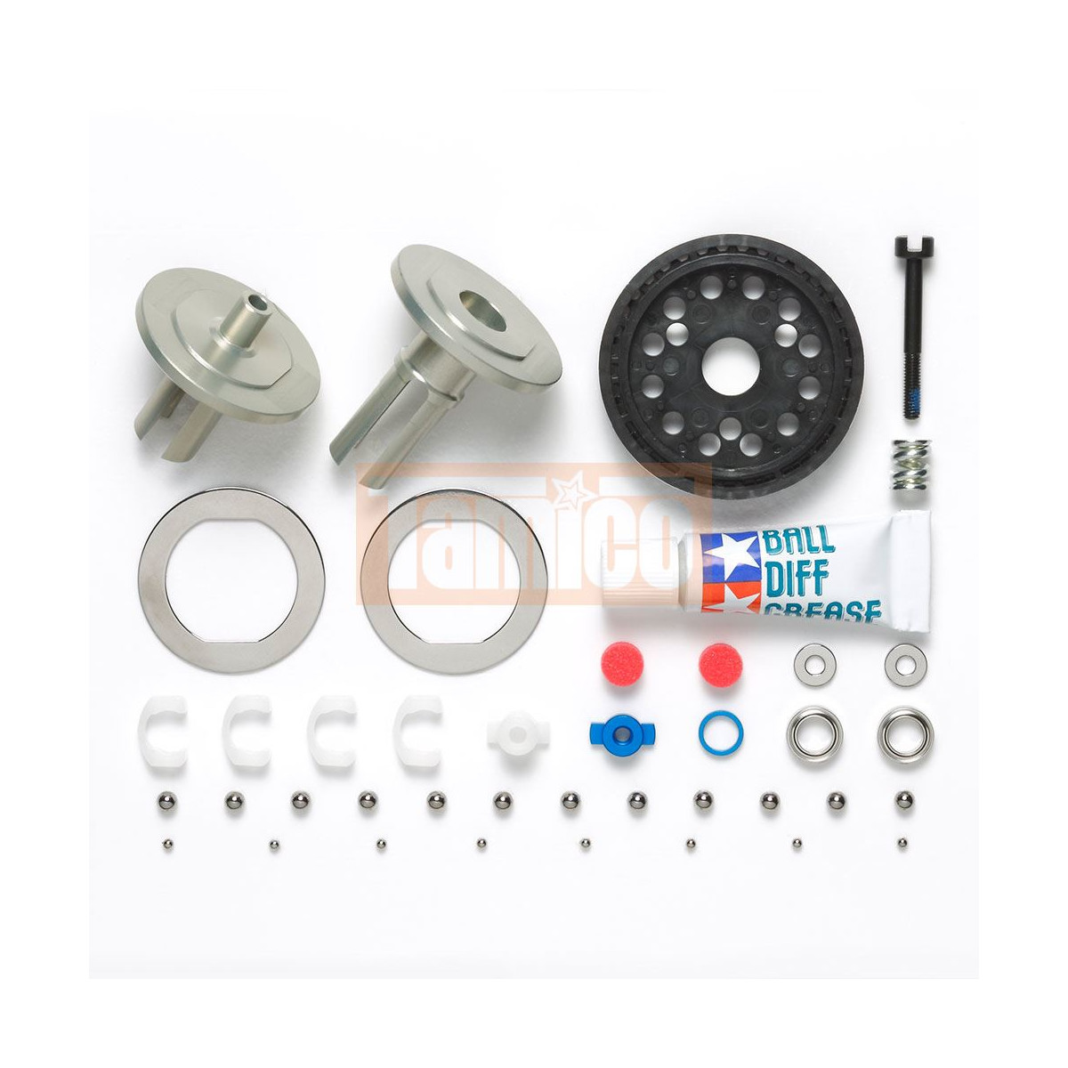 Tamiya Alu Kugeldifferenzial-Set 37Z für TA07
