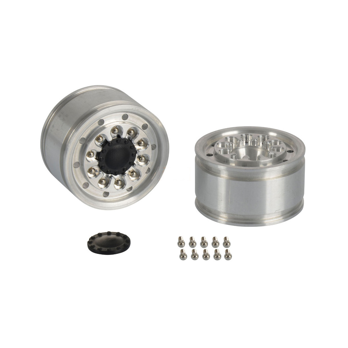 Carson 500907278 1:14 Alum. Fr. wide wheel (2) drive axle