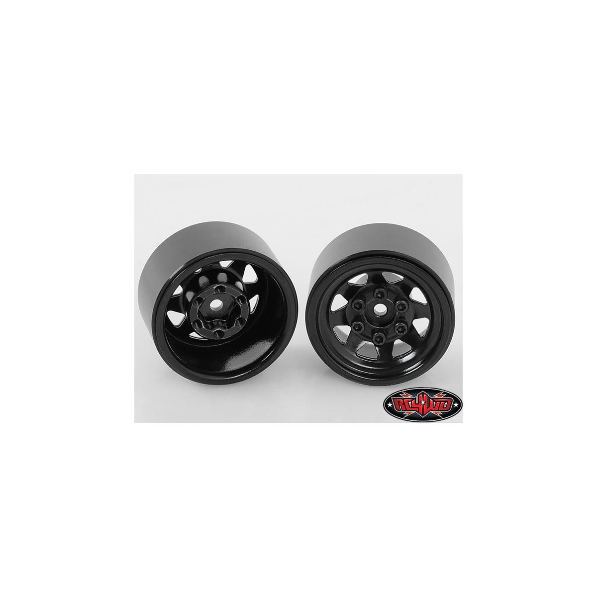 RC4WD Stamped Steel 1.0 Stock Beadlock Wheels (4) (Black)
