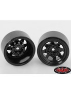 RC4WD Stamped Steel 1.0 Stock Beadlock Wheels (4) (Black)