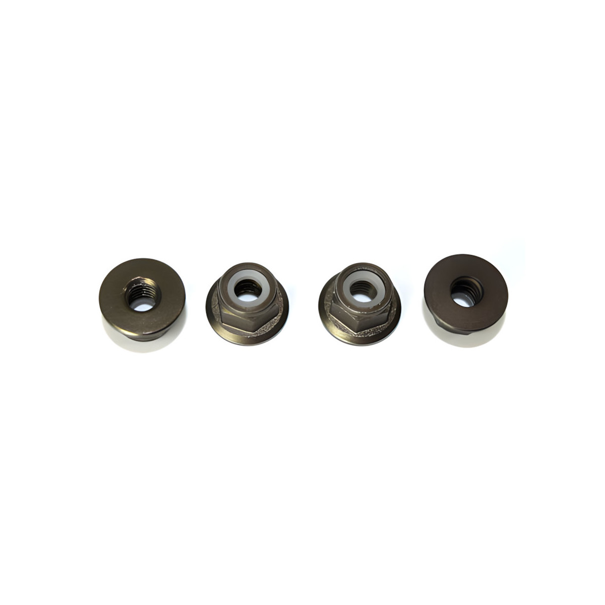 Aluminium Nylon Mutter M3 Schwarz