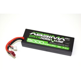 Absima LiPo Stick Pack 7.4V-45C 5000 Hardcase (T-Plug)