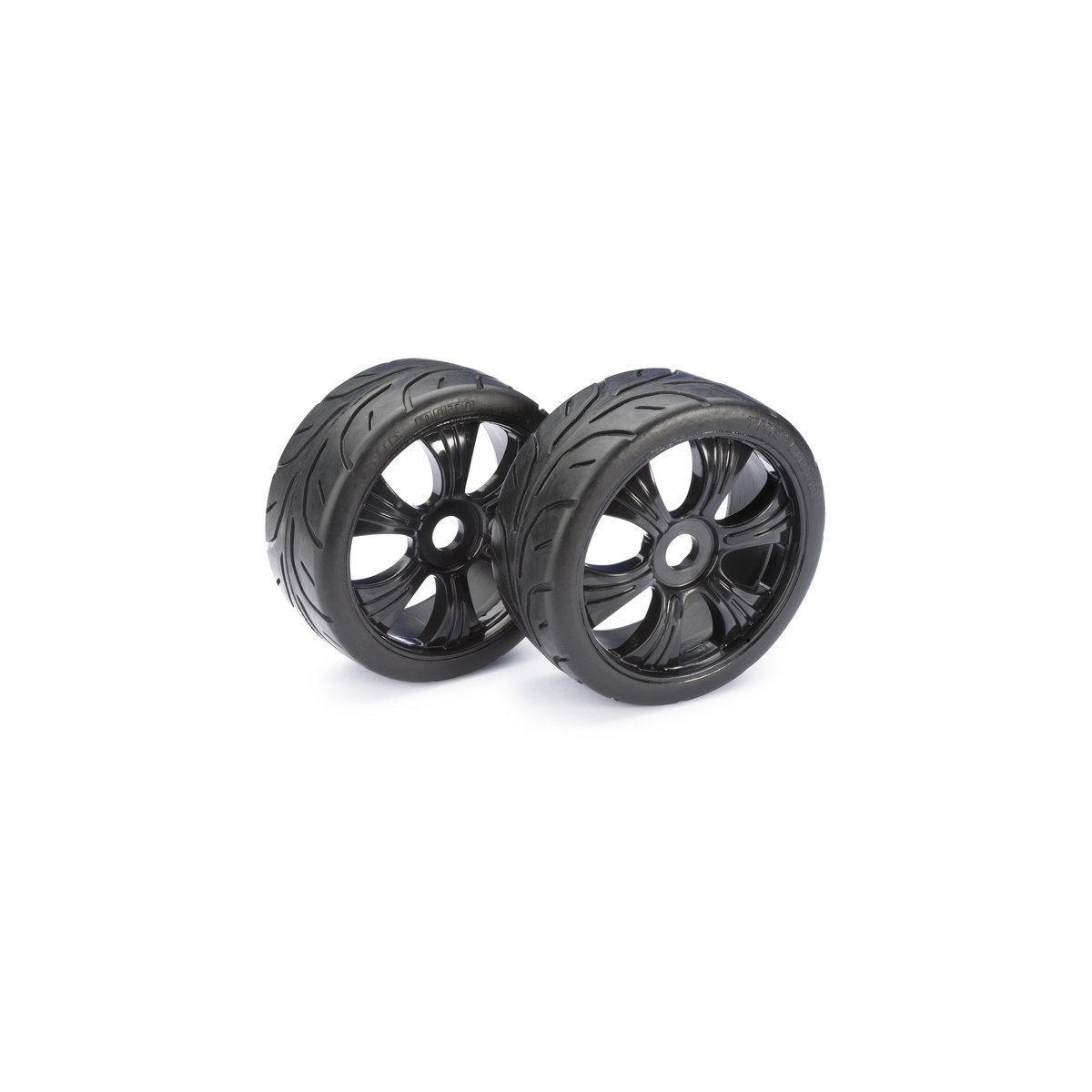 Absima Wheel Set LP Buggy "Street" black 1:8 (2)
