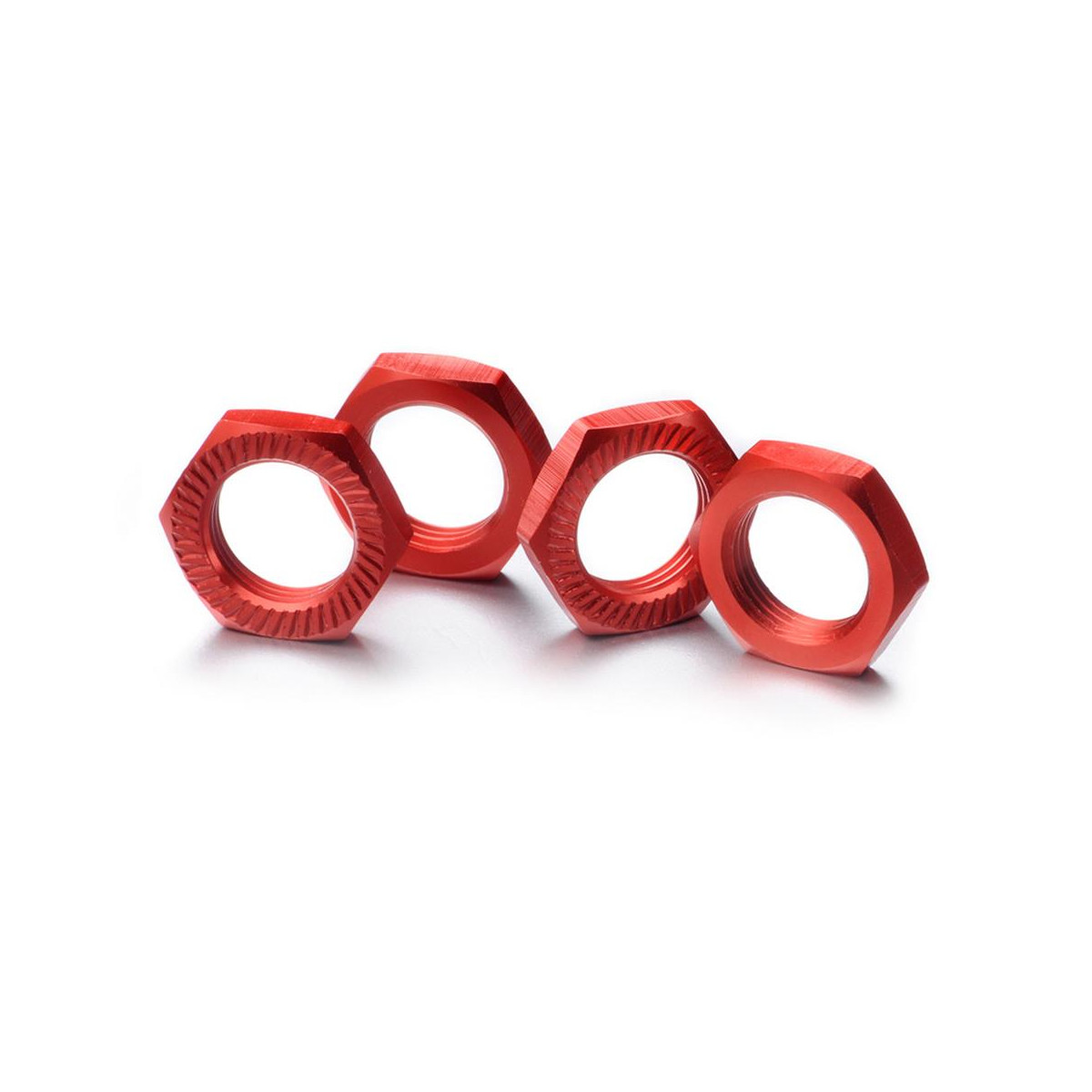 Absima Radmutter selbstsichernd 17mm rot (4 St.)
