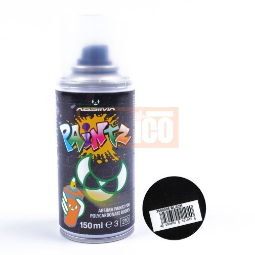Absima Polycarbonat Spray PAINTZ SCHWARZ 150ml