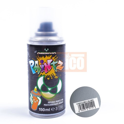 Absima Polycarbonat Spray PAINTZ MET. SILBER 150ml
