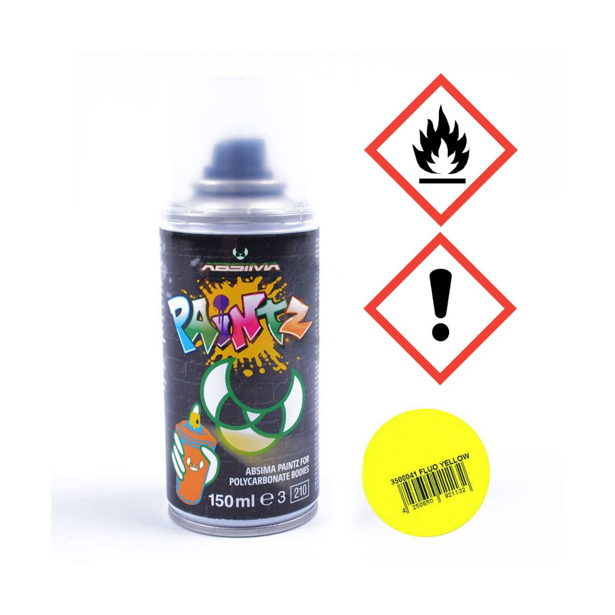 Absima Lexan Spray FLUO YELLOW 150ml