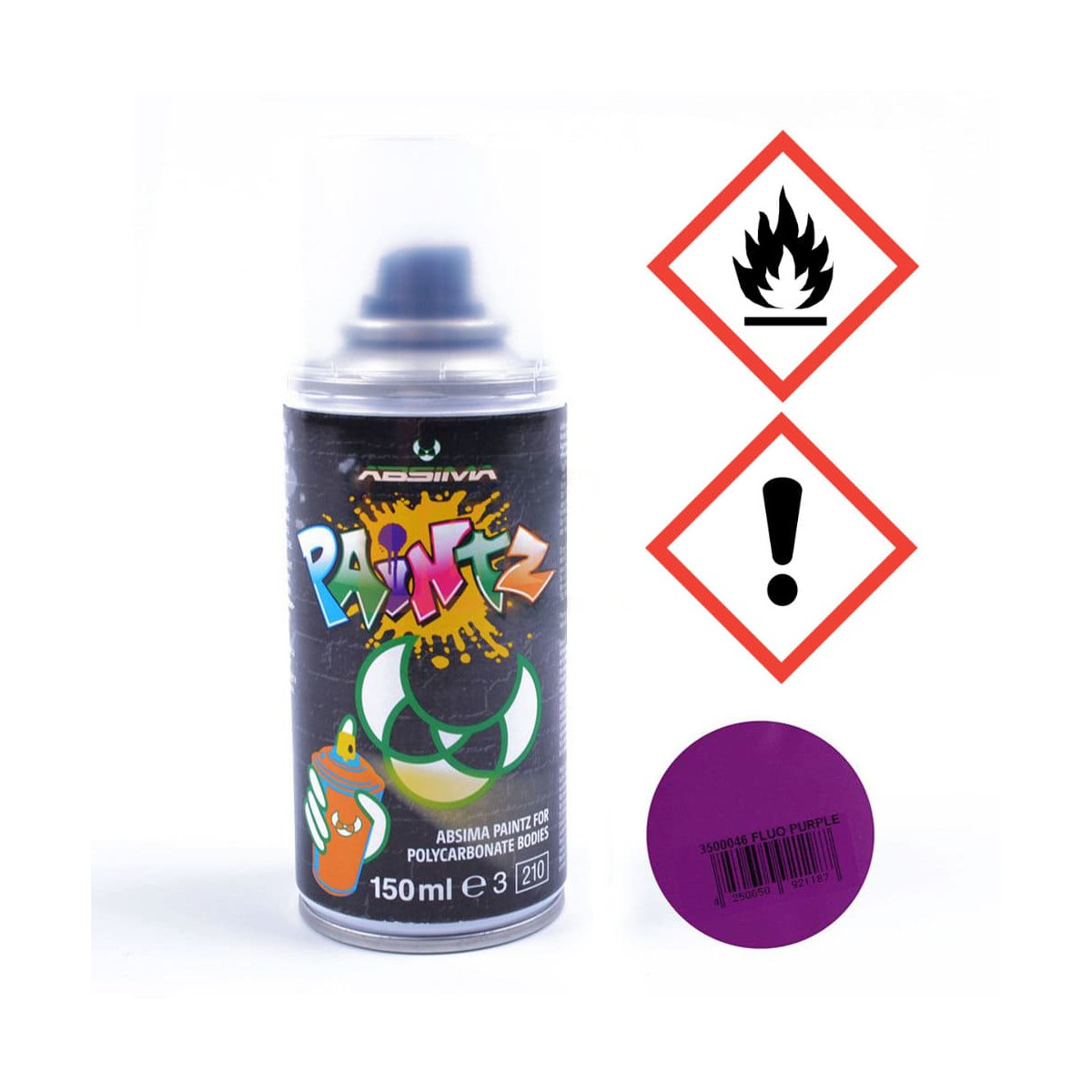 Absima Polycarbonat Spray PAINTZ FLUO LILA 150ml