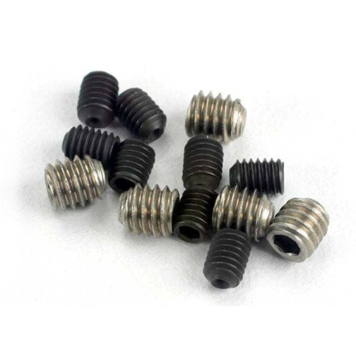 Traxxas 1548 Set (grub) screws, 3x4mm (8)/ 4x4mm (stainless) (4)