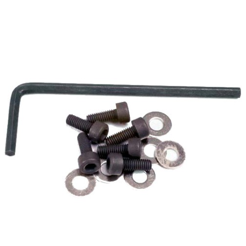 Traxxas 1552 Backplate screws (3x8mm cap-head machine) (6)/washers (6)/ wrench