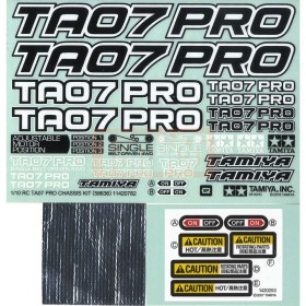 Tamiya 11420782 Aufkleber / Sticker TA07 Pro