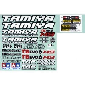 Tamiya 19498116 STICKER TB Evo. 6 Ver.II (84427)