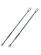 Carson 500907374 Stahl Haltestange Rampe (2) Goldhofer 1:14