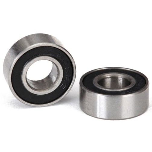 Traxxas 5180A Ball bearings, black rubber sealed (6x13x5mm) (2)