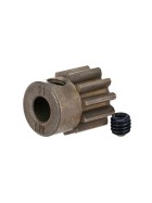 Traxxas 6484X Gear, 11-T pinion (1.0 metric pitch) (fits 5mm shaft)/ set screw (for use only with steel spur gears)