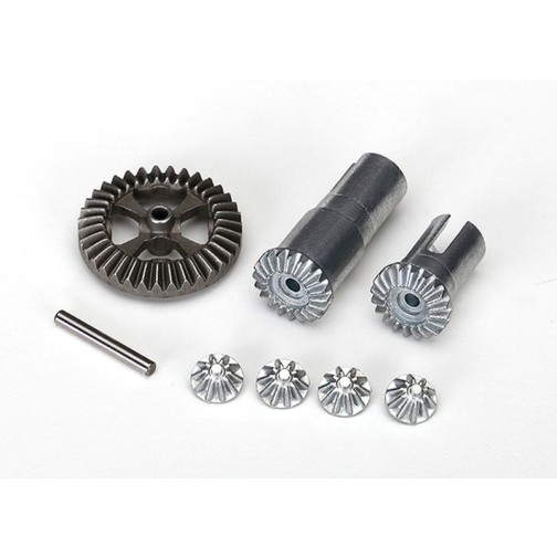 Traxxas 7579X Gear set, differential, metal (output gears (2)/ spider gears (4)/ ring gear, 35T (1)/ 2x14.8mm pin (1))