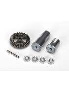 Traxxas 7579X Gear set, differential, metal (output gears (2)/ spider gears (4)/ ring gear, 35T (1)/ 2x14.8mm pin (1))