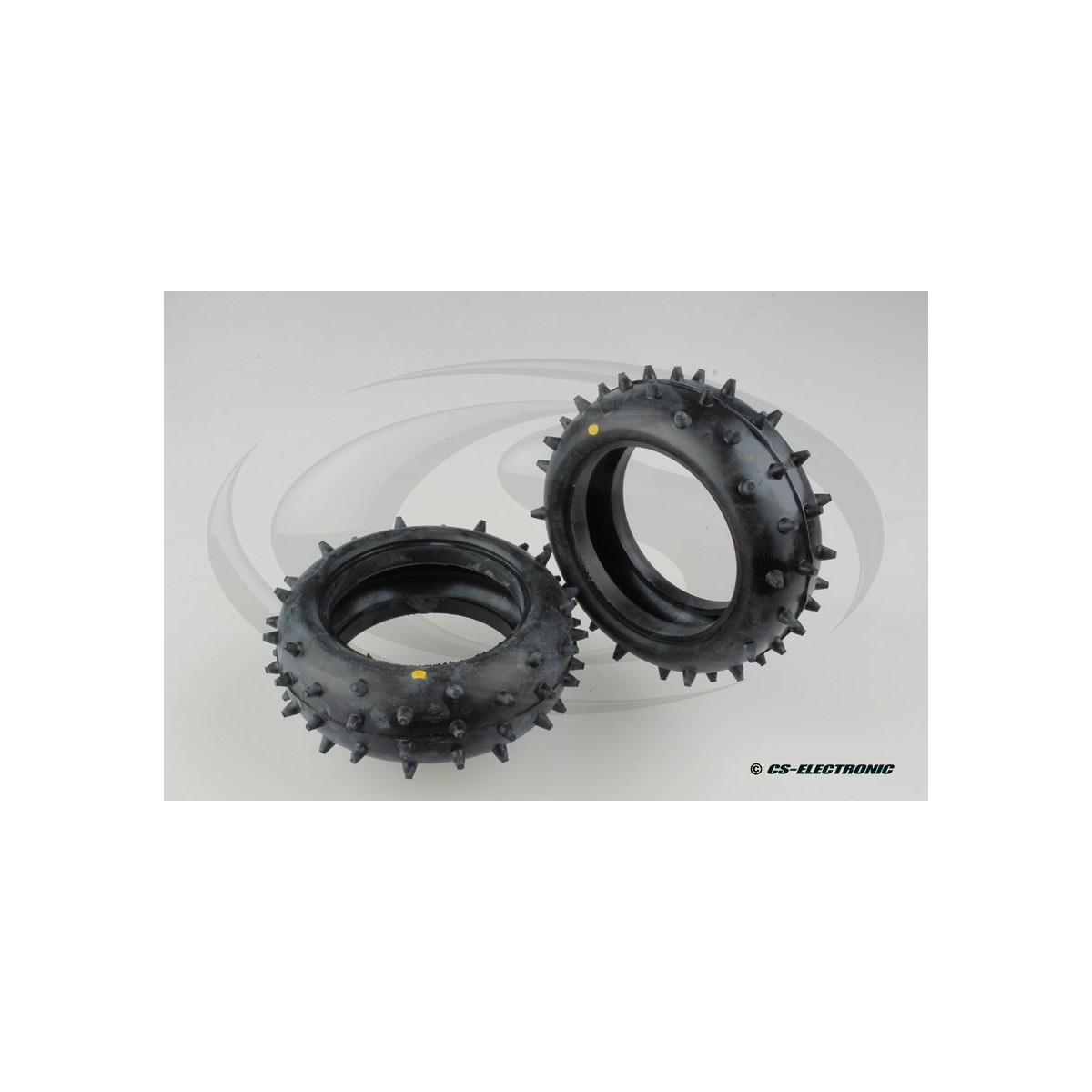 Schumacher Reifen Full Spike 4WD Frontreifen 2.2 gelb (2)...