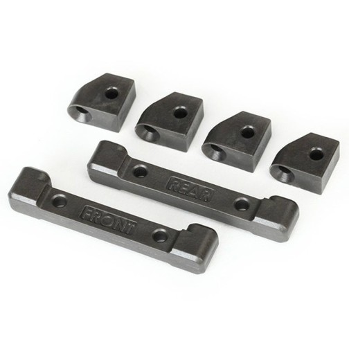 Traxxas 8334 Mounts, suspension arms (front & rear)/ hinge pin retainers (4)