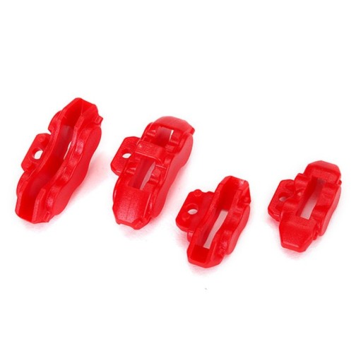 Traxxas 8367 Brake calipers (red), front (2)/ rear (2)