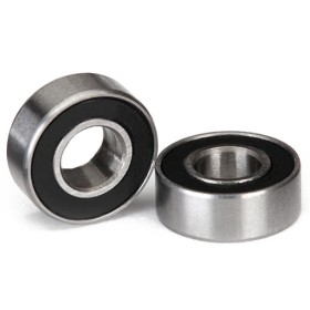 Ball bearings, black rubber sealed (5x11x4mm) (2)