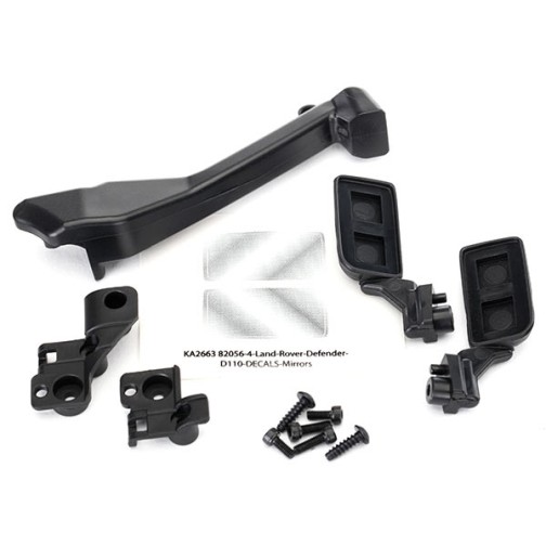 Traxxas 8020 Mirrors, side (left & right)/ snorkel/ mounting hardware (fits #8011 body)