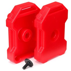 Traxxas 8022 Fuel canisters (red) (2)/ 3x8 FCS (1)