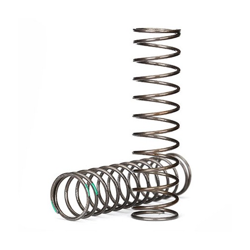 Traxxas 8040 Springs, shock (natural finish) (GTS) (0.54 rate, green stripe) (2)