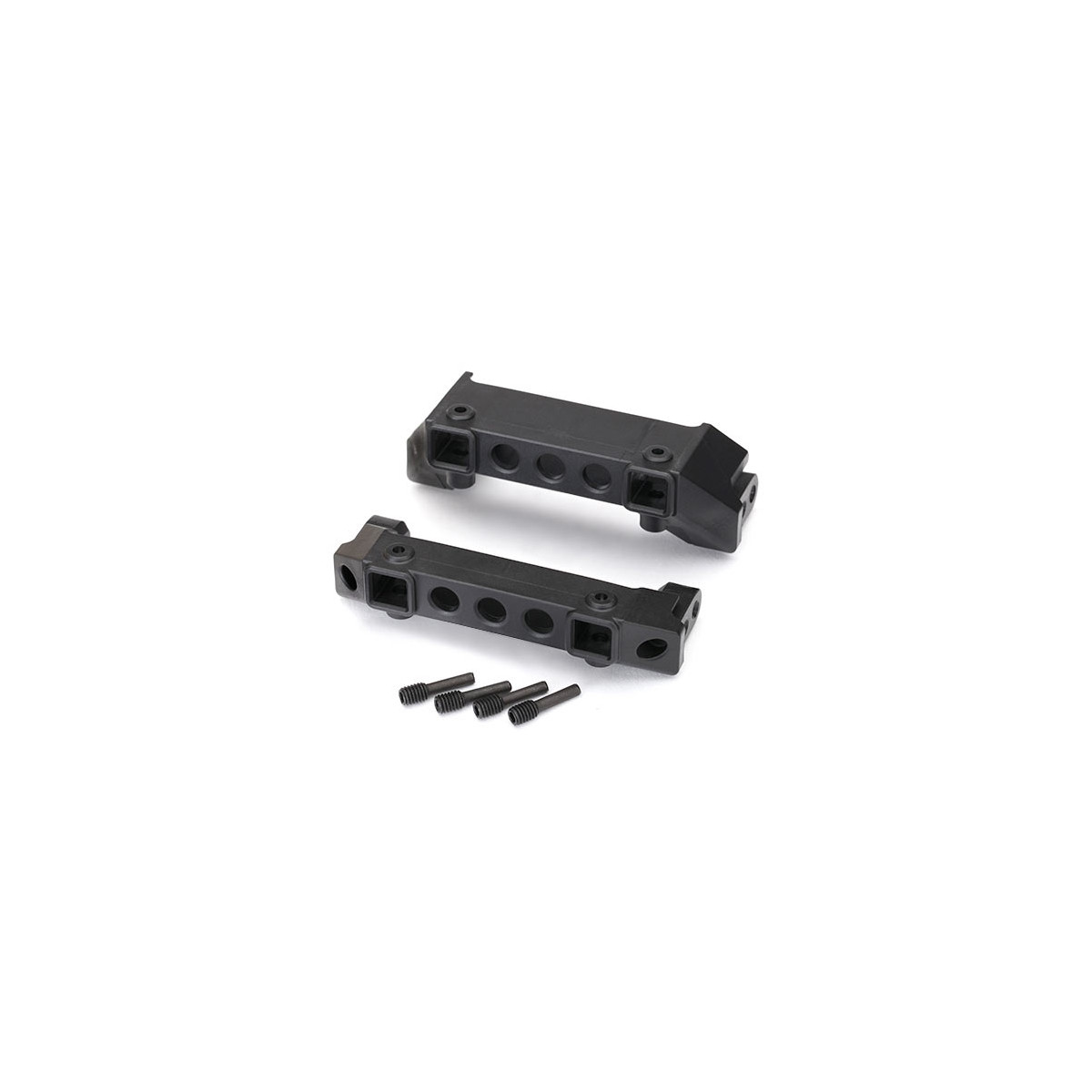 Traxxas 8237 Bumper mounts, front & rear/ screw pins (4)