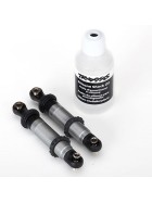 Traxxas 8260 Shocks, GTS, silver aluminum (assembled with spring retainers) (2)