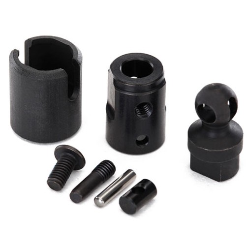 Traxxas 8295 Output drive, transmission or differential (pin retainer (1)/ drive cup (1)/ drive ball (1)/ drive pin (1)/ 3x11 screw pin (1)/ cross pin (black) (1) 3x6 BCS with threadlock (1))