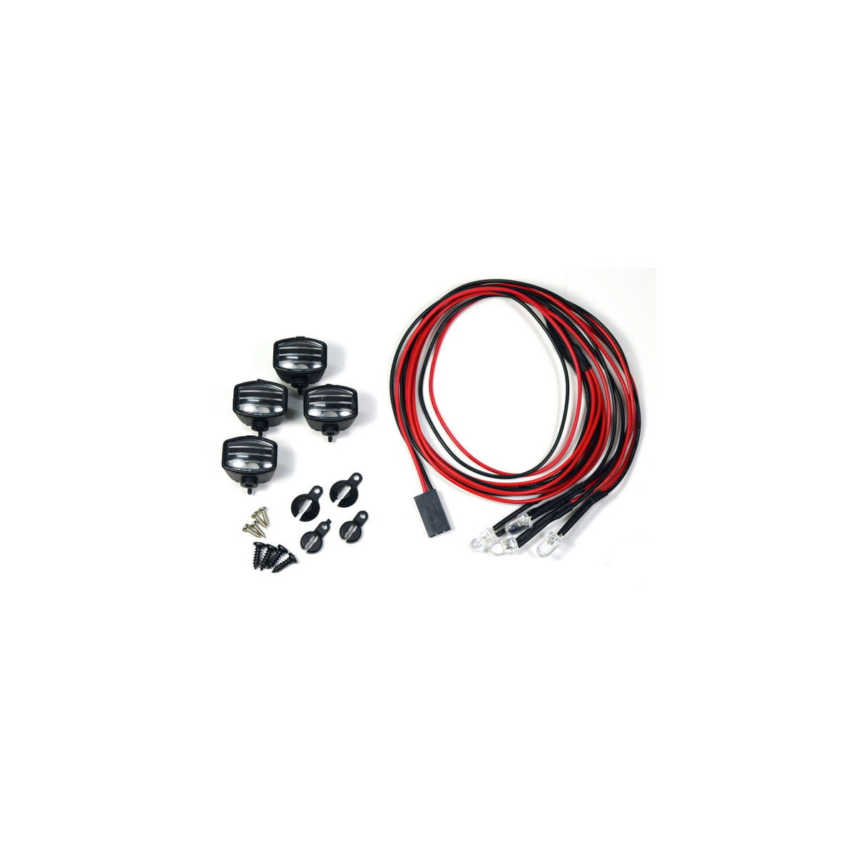 Absima Nebelscheinwerfer Set Eckig inkl. LEDs 1:10 (4 St.)