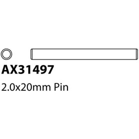 Axial AX31497 Pin 2x20mm (6) Yeti Jr.