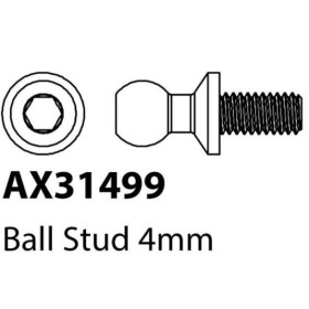 Axial AX31499 Kugelkopf 4mm M2.6x5mm (4) Yeti Jr.
