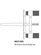 Axial AX31505 Dämpfergehäuse 46-63mm (2) Yeti Jr.
