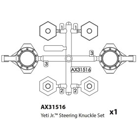 Axial AX31516 Lenkhebel-Set Yeti Jr.